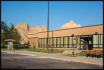 Ben Reifel Visitor Center. Badlands National Park, South Dakota, USA. (color)