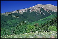 Sangre de Cristo Mountains near Medano Pass in summer. Great Sand Dunes National Park and Preserve ( color)