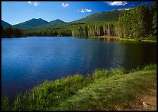 Sprague Lake, morning. Rocky Mountain National Park ( color)