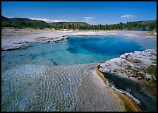 Sapphire Pool, afternoon. Yellowstone National Park, Wyoming, USA.