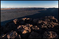 Mokuaweoweo caldera with late afternoon shadows. Hawaii Volcanoes National Park ( color)