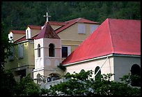 Moravian church. Virgin Islands National Park, US Virgin Islands. (color)