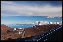 Summit observatory complex. Mauna Kea, Big Island, Hawaii, USA ( color)
