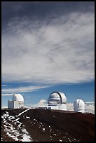 Summit observatories. Mauna Kea, Big Island, Hawaii, USA ( color)