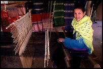 Traditional weaving in Ban Xang Hai village. Laos (color)