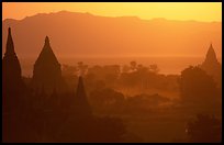 Sunset from Shwesandaw. Bagan, Myanmar (color)