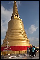 Chedi on top of Golden Mount. Bangkok, Thailand (color)