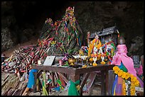 Pranang Cave shrine, Rai Leh. Krabi Province, Thailand (color)