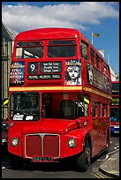 Routemaster double decker bus. London, England, United Kingdom (color)