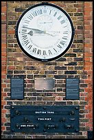 Shepherd 24-hour gate clock, and public standard of length, Royal Observatory. Greenwich, London, England, United Kingdom (color)