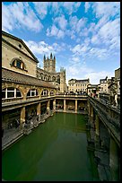 Main Pool of the Roman Bath. Bath, Somerset, England, United Kingdom