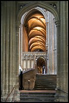 Aisle, Canterbury Cathedral. Canterbury,  Kent, England, United Kingdom