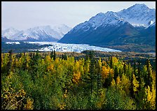 Matanuska Glacier in the fall. Alaska, USA (color)
