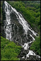Horsetail Falls, Keystone Canyon. Alaska, USA