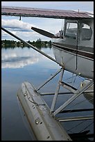 Seaplane moored on Lake Hood. Anchorage, Alaska, USA ( color)