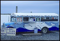 Fast food bus, local style. Homer, Alaska, USA