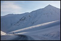James W Dalton Highway at its highest point at Atigun Pass. Alaska, USA ( color)
