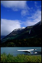 Floatplane in Lower Summit Lake. Alaska, USA (color)