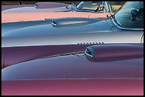 Beautifully painted thunderbird cars. Santa Cruz, California, USA ( color)