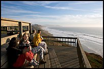 Observation platform at Fort Funston overlooking the Pacific. San Francisco, California, USA