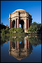Rotonda of the Palace of Fine Arts, morning. San Francisco, California, USA (color)