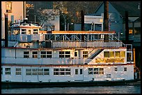 Last light on the Spirit of Sacramento riverboat. Sacramento, California, USA ( color)