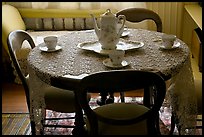 Dining table. Winchester Mystery House, San Jose, California, USA