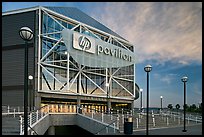 Arena (now HP Pavilion at San Jose), sunset. San Jose, California, USA