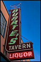 Neon sign for Duarte Tavern, Pescadero. San Mateo County, California, USA ( color)