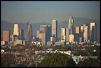 Downtown skyline, late afternoon. Los Angeles, California, USA ( color)