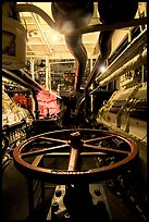 Boiler room of the Queen Mary. Long Beach, Los Angeles, California, USA