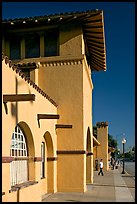 Burlingame historic train depot. Burlingame,  California, USA ( color)