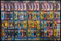 Pez dispensers and candy for sale, Pez museum. Burlingame,  California, USA ( color)