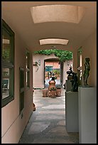 Art gallery with courtyard. Half Moon Bay, California, USA ( color)
