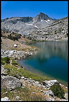 Saddlebag lake and peak, John Muir Wilderness. California, USA