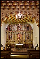Altarpiece, Mission San Francisco de Asis. San Francisco, California, USA (color)