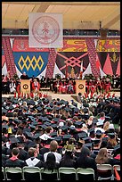 Justice Anthony Kennedy address new graduates at commencement. Stanford University, California, USA (color)