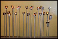 Modern candle holders, Christ the Light Cathedral. Oakland, California, USA ( color)