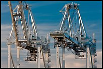 Container cranes, Port of Oakland. Oakland, California, USA ( color)