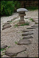 Zen garden, Hakone Estate. Saragota,  California, USA (color)