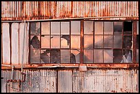 Broken windows, Shipyard No 3, World War II Home Front National Historical Park. Richmond, California, USA ( color)