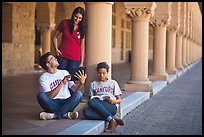 Students on the Quad. Stanford University, California, USA (color)