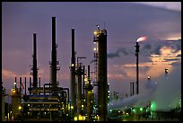 Pipes of San Francisco Refinery, Rodeo. San Pablo Bay, California, USA (color)