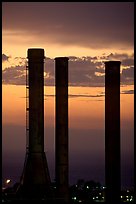 Rodeo San Francisco Refinery, sunset, Rodeo. San Pablo Bay, California, USA