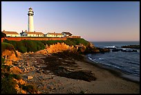 Pigeon Point Lighthouse, sunset. San Mateo County, California, USA
