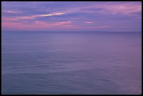 Pastel sunset  over the Ocean. Big Sur, California, USA ( color)