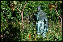 Statues of the father in the garden, Carmel Mission. Carmel-by-the-Sea, California, USA ( color)