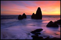 Seastacks, Rodeo Beach, Sunset. California, USA ( color)