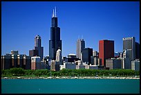 Chicago Skyline, morning. Chicago, Illinois, USA ( color)