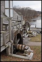 Forge building and river, Saugus Iron Works National Historic Site. Massachussets, USA (color)